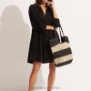 Accessories Black/Natural 6XZD4762 Women Seafolly Splice Woven Tote