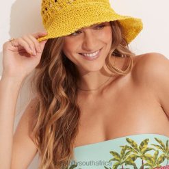 Accessories Sunflower 6XZD4787 Women Seafolly Casa Woven Hat