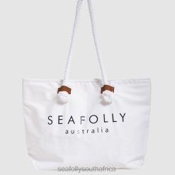 Accessories White 6XZD4761 Women Seafolly Ship Sail Tote Bag