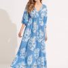 Clothes Azure 6XZD4683 Women Seafolly Tie Dye Maxi Dress