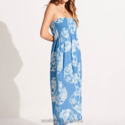 Clothes Azure 6XZD4689 Women Seafolly Tie Dye Maxi Skirt/Dress
