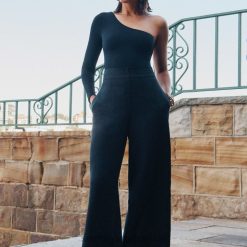 Clothes Black 6XZD4758 Women Seafolly Jetset Wide Leg Pant