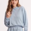 Clothes Powder Blue 6XZD4660 Women Seafolly Waffle Sweat Top