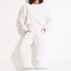 Clothes White 6XZD4664 Women Seafolly Waffle Pant