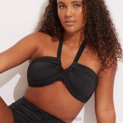 Swimwear Black 6XZD4192 Women Seafolly Collective Halter Bandeau