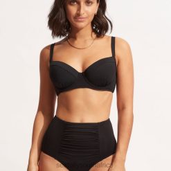 Swimwear Black 6XZD4209 Women Seafolly Collective High Waisted Pant
