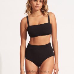 Swimwear Black 6XZD4259 Women Seafolly Sea Dive High Waisted Pant
