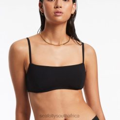 Swimwear Black 6XZD4298 Women Seafolly JetsetPull On Tank Top