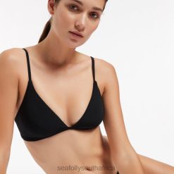 Swimwear Black 6XZD4340 Women Seafolly Jetset Tri Top