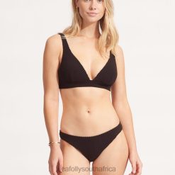 Swimwear Black 6XZD4619 Women Seafolly Riviera Hipster Pant