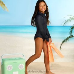 Swimwear Black 6XZD4798 Children Seafolly Essential Girls Panelled Paddlesuit