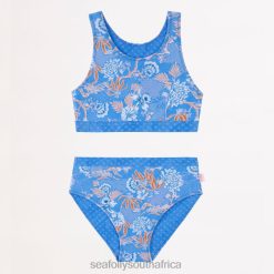 Swimwear Blue 6XZD4788 Children Seafolly Fuji Girls Reversible BikiniStarlight