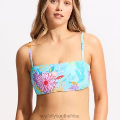 Swimwear Blue Mist 6XZD4307 Women Seafolly Under The Sea Dd Tank Bikini Top
