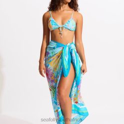 Swimwear Blue Mist 6XZD4719 Women Seafolly Under The Sea Sarong