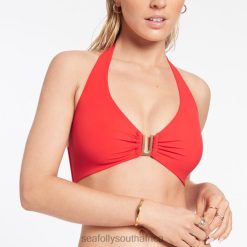 Swimwear Cherry 6XZD4308 Women Seafolly Jetset D-Dd Halter Top