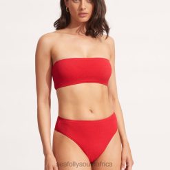 Swimwear Chilli Red 6XZD4426 Women Seafolly Sea Dive High Rise Pant