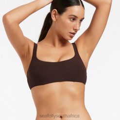 Swimwear Chocolate 6XZD4587 Women Seafolly Jetset C_D Underwire Top