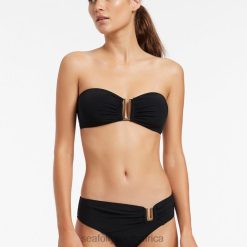 Swimwear Deep Navy 6XZD4323 Women Seafolly Jetset U Trim Mid Pant