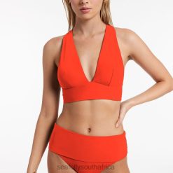 Swimwear Fiamma 6XZD4513 Women Seafolly Jetset Fold Down High Waisted Bikini Bottom