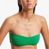 Swimwear Green 6XZD4381 Women Seafolly Isla Rib Minimal Bandeau Bikini Top