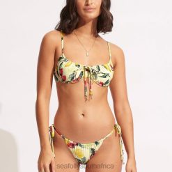 Swimwear Lemoncello 6XZD4585 Women Seafolly Drawstringtie Side Rio Pant