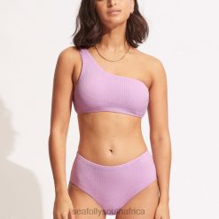 Swimwear Lilac 6XZD4618 Women Seafolly Sea Dive Wide Side Retro