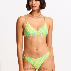 Swimwear Lime Burst 6XZD4488 Women Seafolly Mod Squad High Cut Rio