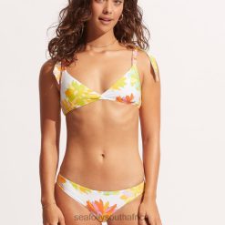 Swimwear Limelight 6XZD4481 Women Seafolly Palm Springs Wrap Front BraletteLime Light