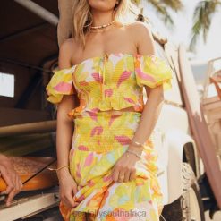 Swimwear Limelight 6XZD4740 Women Seafolly Palm Springs Shirring TopLime Light