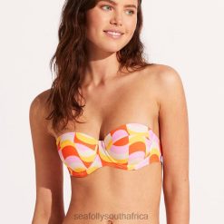 Swimwear Mandarin 6XZD4548 Women Seafolly Modern Take Bustier Bikini Top