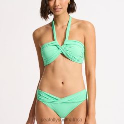Swimwear Mint 6XZD4187 Women Seafolly Collective Halter Bandeau