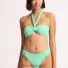 Swimwear Mint 6XZD4227 Women Seafolly Collective High Leg Ruched Side Bikini Bottom