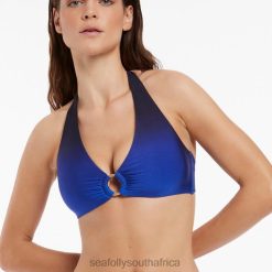 Swimwear Ocean 6XZD4311 Women Seafolly Oia Sunset D-Dd Halter Bikini Top