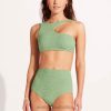 Swimwear Palm Green 6XZD4417 Women Seafolly Second Wave High Waisted Pant