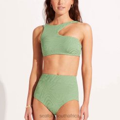 Swimwear Palm Green 6XZD4417 Women Seafolly Second Wave High Waisted Pant