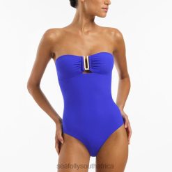 Swimwear Sapphire 6XZD47 Women Seafolly Jetset Bandeau One Piece