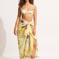 Swimwear Wild Lime 6XZD4728 Women Seafolly Coast To Coast Pareo
