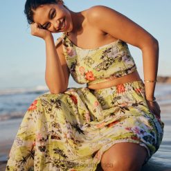 Swimwear Wild Lime 6XZD4741 Women Seafolly Coast To Coast One Shouldertop